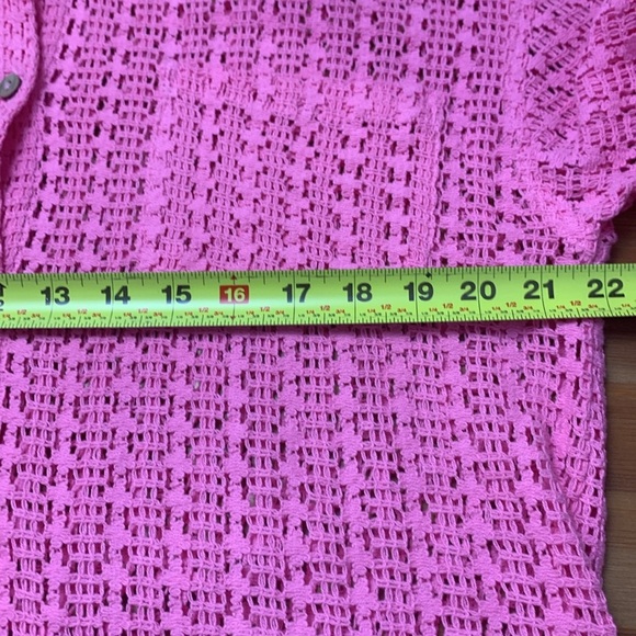 Surf Gypsy Vintage Hot Pink, Loose Fitting Beach Coverup,
100% Cotton - Picture 6 of 9